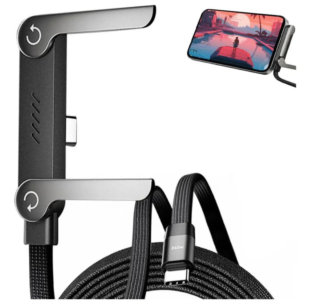 Cable de Carga Rápida 240W USB-C Trenzado Nailon con Chip PD3.1 E-MARKER
